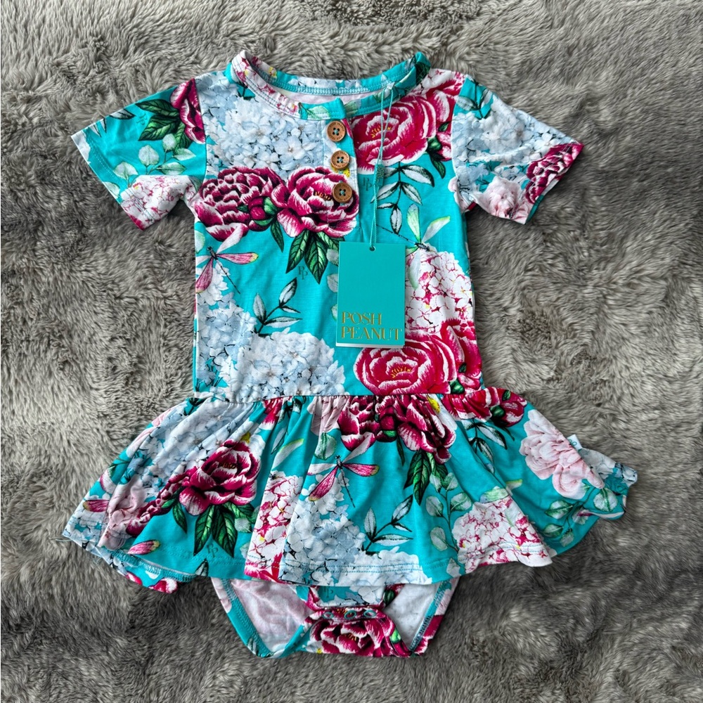 Posh Peanut Eloise short sleeve bodysuit twirl